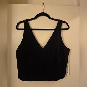 NWT Free People Black V-Neck Crop Top